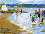 Edward Henry Potthast  - Bilder Gemälde - The White Sails