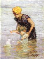 Edward Henry Potthast  - Bilder Gemälde - Toy Boat