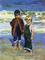 Edward Henry Potthast  - Bilder Gemälde - Two Boys