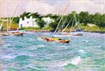 Edward Henry Potthast  - Bilder Gemälde - Windy Day, Bermuda Bay