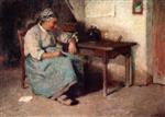 Edward Henry Potthast  - Bilder Gemälde - Woman Seated in Interior