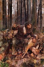 Theodore Robinson - Bilder Gemälde - A Poacher