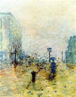 Theodore Robinson - Bilder Gemälde - A Rainy Day, New York