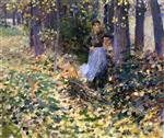 Theodore Robinson - Bilder Gemälde - Autumn Sunlight