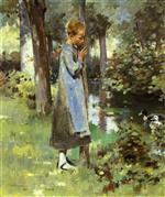 Theodore Robinson - Bilder Gemälde - By the River