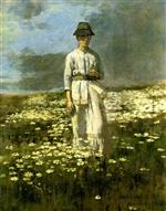 Theodore Robinson - Bilder Gemälde - Daisy Field, Nantucket