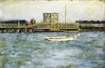 Theodore Robinson - Bilder Gemälde - Drawbridge