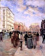 Theodore Robinson - Bilder Gemälde - Fifth Avenue at Madison Square