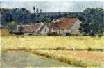 Theodore Robinson  - Bilder Gemälde - French Farmhouse