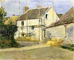 Theodore Robinson  - Bilder Gemälde - House with Scaffolding