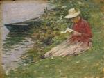 Theodore Robinson  - Bilder Gemälde - La Roche-Guyon