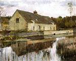 Theodore Robinson  - Bilder Gemälde - On the Canal