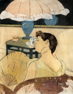 Mary Cassatt - Bilder Gemälde - Die Lampe