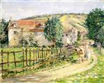 Theodore Robinson  - Bilder Gemälde - Road by the Mill