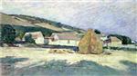 Theodore Robinson  - Bilder Gemälde - Scene at Giverny