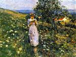 Theodore Robinson  - Bilder Gemälde - Summer Hillside, Giverny