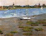 Theodore Robinson  - Bilder Gemälde - The Anchorage, Cos Cob