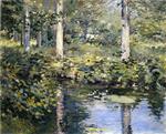 Theodore Robinson  - Bilder Gemälde - The Duck Pond
