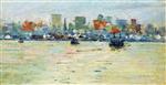 Theodore Robinson  - Bilder Gemälde - The Ferry