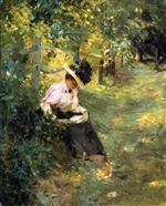 Theodore Robinson  - Bilder Gemälde - The Lane