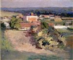 Theodore Robinson  - Bilder Gemälde - The Red House