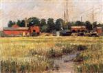 Theodore Robinson  - Bilder Gemälde - The Ship Yard