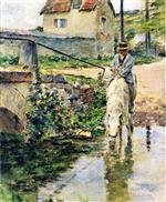 Theodore Robinson  - Bilder Gemälde - The Watering Place