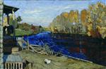 Stanislaw Julianowitsch Zukowski - Bilder Gemälde - Autumn by the Lake