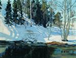 Stanislaw Julianowitsch Zukowski - Bilder Gemälde - Early Spring-7