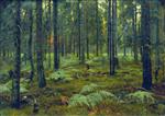 Stanislaw Julianowitsch Zukowski  - Bilder Gemälde - Ferns in the Forest