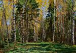 Stanislaw Julianowitsch Zukowski  - Bilder Gemälde - Forest in Autumn