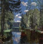 Stanislaw Julianowitsch Zukowski  - Bilder Gemälde - Forest Lake
