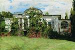 Stanislaw Julianowitsch Zukowski  - Bilder Gemälde - Garden with House