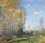 Stanislaw Julianowitsch Zukowski  - Bilder Gemälde - Golden Autumn
