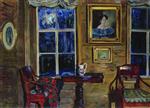Stanislaw Julianowitsch Zukowski  - Bilder Gemälde - In the Old House-2