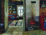 Stanislaw Julianowitsch Zukowski  - Bilder Gemälde - In the Old House
