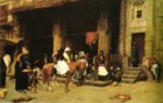 Jean Leon Gerome  - Peintures - Scène de rue au Caire