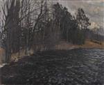 Stanislaw Julianowitsch Zukowski  - Bilder Gemälde - Riverbank