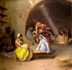 Jean Leon Gerome - Bilder Gemälde - Schach in einem Cafe