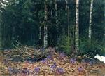 Stanislaw Julianowitsch Zukowski  - Bilder Gemälde - Spring in the Forest