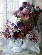 Stanislaw Julianowitsch Zukowski  - Bilder Gemälde - Still-Life with Flowers