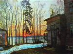 Stanislaw Julianowitsch Zukowski  - Bilder Gemälde - Sunset-2