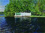 Stanislaw Julianowitsch Zukowski  - Bilder Gemälde - The Bathing Place in the Park