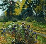 Stanislaw Julianowitsch Zukowski  - Bilder Gemälde - The Last Asters