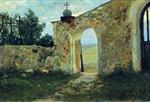 Stanislaw Julianowitsch Zukowski  - Bilder Gemälde - The Monastery Wall