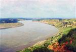 Stanislaw Julianowitsch Zukowski  - Bilder Gemälde - The River Neman-2