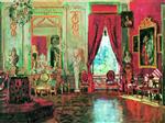 Stanislaw Julianowitsch Zukowski  - Bilder Gemälde - The Salon in Kuskovo