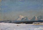 Stanislaw Julianowitsch Zukowski  - Bilder Gemälde - Winter Landscape-3