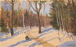 Stanislaw Julianowitsch Zukowski  - Bilder Gemälde - Winter Landscape
