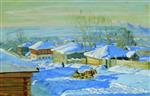 Stanislaw Julianowitsch Zukowski  - Bilder Gemälde - Winter-2